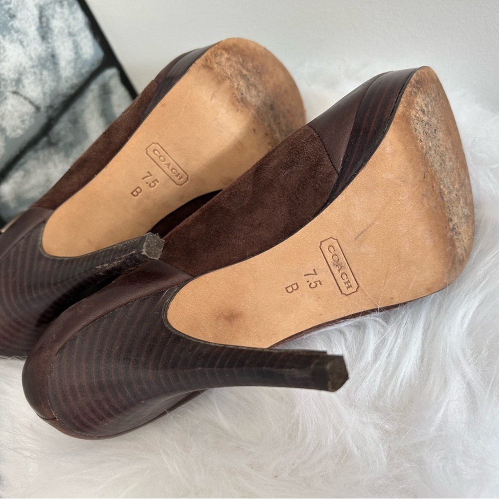 Coach Adrina Leather and Suede Stiletto - Picture 6 of 8